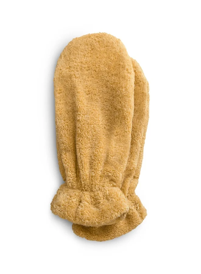 mushie Bath Mitt 2-Pack Fall Yellow