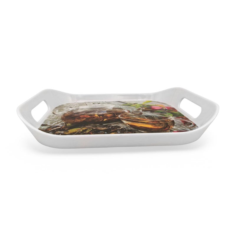 Superware | Food Grade Melamine | Rando Tray Set - Herb Tea (3 Pcs.) | Stain Free, Glazed Finish - Image 3