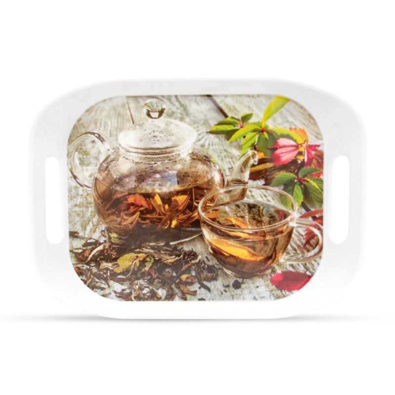 Superware | Food Grade Melamine | Rando Tray Set - Herb Tea (3 Pcs.) | Stain Free, Glazed Finish - Image 1