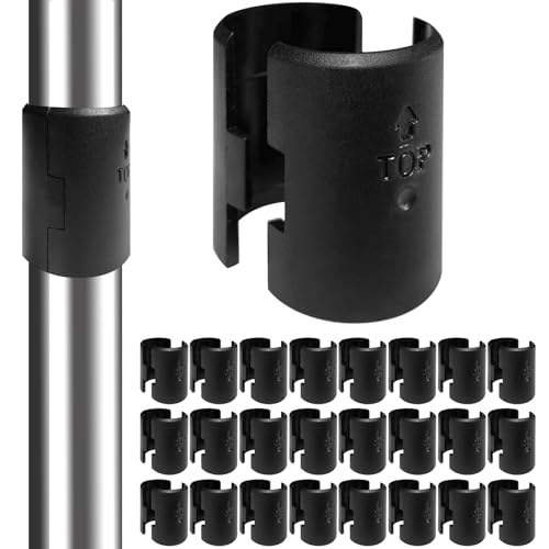 Takngjd Wire Shelf Clips - 28 Pack Wire Shelf Clips Shelving Sleeves, Wire Shelving Shelf Lock Clips for 3/4" Post Shelvings Sleeves Replacements for Wire Shelving System - Image 1