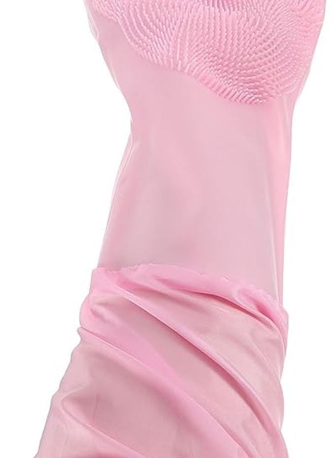 Long Silicone Kitchen Gloves Extended Arm Protection Dishwashing Cleaning Reusable - Image 5