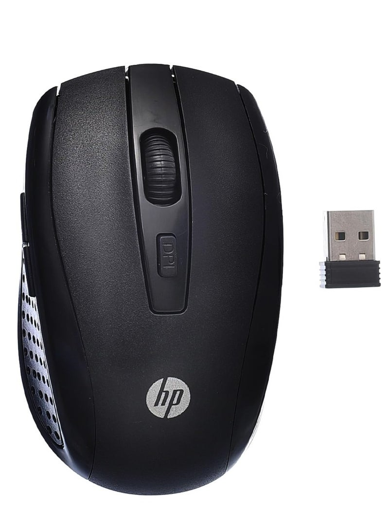 HP Wireless Mouse H7500 , 2.4GHz Mouse 1200 DPI , distance up to 15 m , battery changes with energy-efficient engineering , optical - black H7500 - Image 1