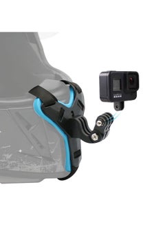 Motorcycle Helmet Chin Strap Mount for GoPro Hero 9/ 8/ 7/ 6 /5 Black, Session 4, Hero 3, DJI Osmo Action, Insta 360 ONER, AKASO/ Campark/ YI and More