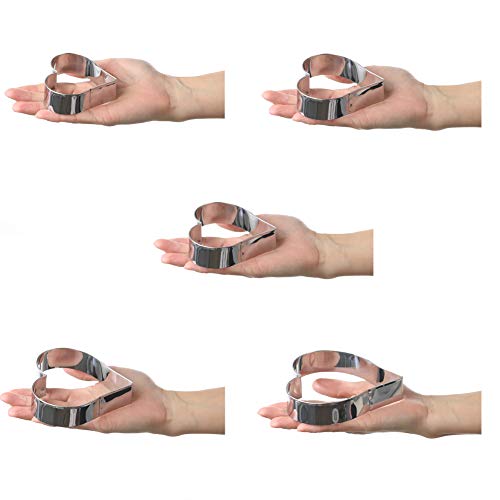 Maykito Heart Cookie Cutter Set-6 Pieces in Gratuated Size-Stainless Steel - Image 5