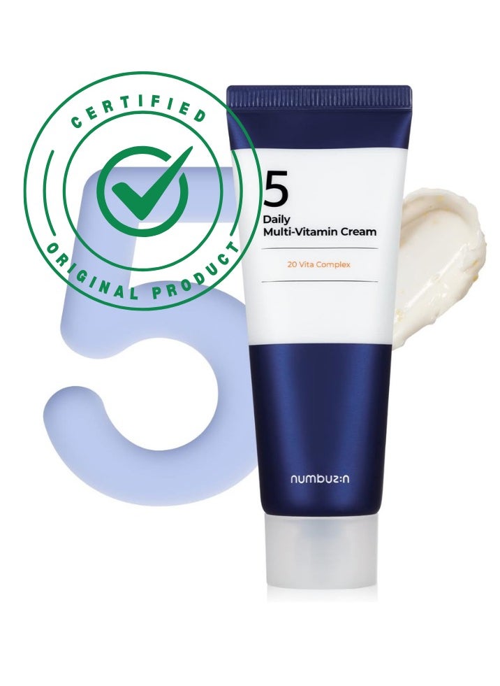 numbuzin Numbuzin No.5 Daily Multi  Vitamin Cream, 2.02oz / 60ml | Vitamin C, Panthenol  - Image 1