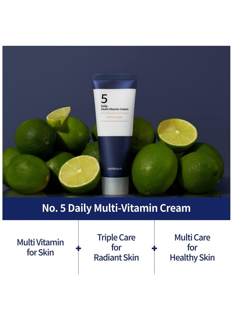 numbuzin Numbuzin No.5 Daily Multi  Vitamin Cream, 2.02oz / 60ml | Vitamin C, Panthenol  - Image 4