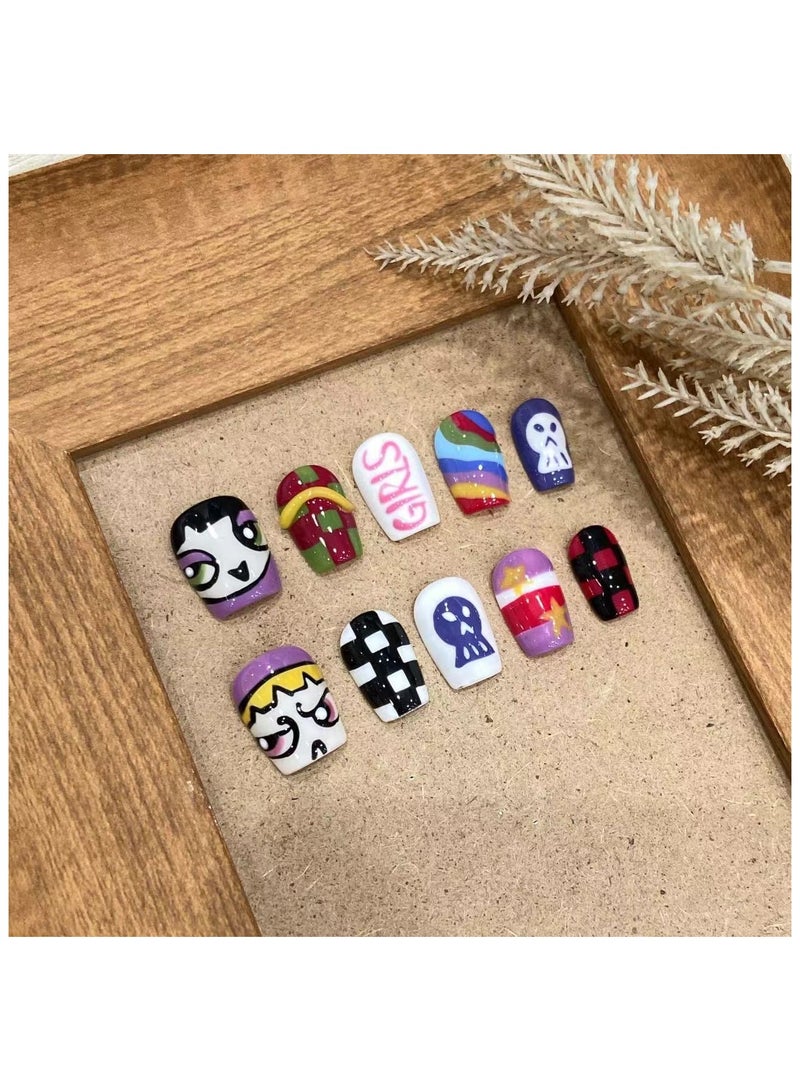 Binzo Beauty Handmade Cat Eye Press On Nails, 10pcs,Nails Art , Acrylic Nails, False Nails - Image 1