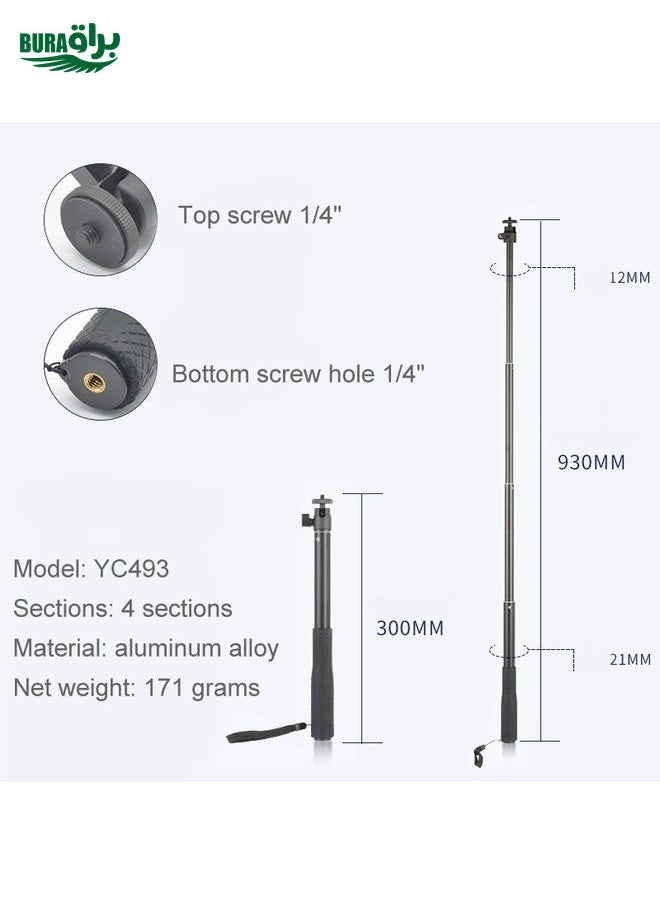 BURAQ - YC493 Extension Rod Stabilizer Dedicated Selfie Extension Rod for Feiyu G5 / SPG / WG2 Gimbal, DJI Osmo Pocket / Pocket 2 - Image 1