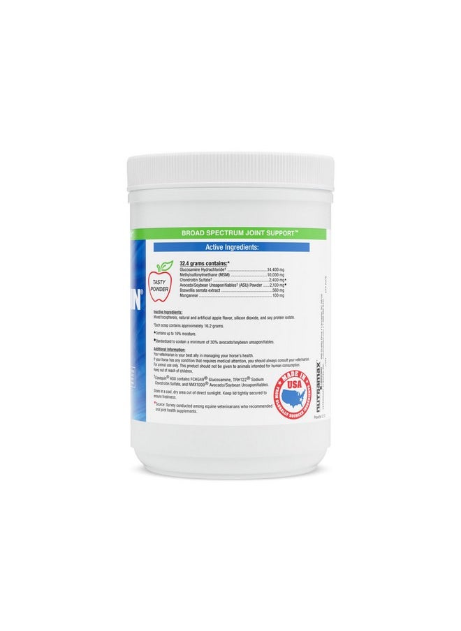 COSEQUIN - Nutramax Cosequin Asu Joint Health Supplement For Horses  Powder With Glucosamine, Chondroitin, Asu, And Msm, 500 Grams - Image 1