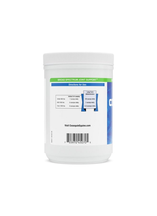 COSEQUIN - Nutramax Cosequin Asu Joint Health Supplement For Horses  Powder With Glucosamine, Chondroitin, Asu, And Msm, 500 Grams - Image 1