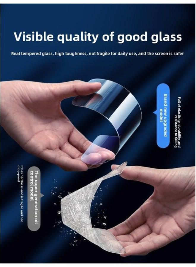 [Fingerprint-free] Applicable To For Iphone15 Tempered Film Iphone 13/14 Mobile Phone 11promax Anti-peep 12 Full Screen X-Colour:【25° Privacy Film♦1 Piece Pack】20 Times Stronger Anti-fingerprint♦Damage Compensation Guaranteed-Size:For 14 Pro Max  - Image 3