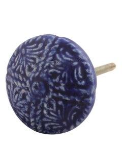 Indian-Shelf IndianShelf 2 Pack Blue Floral Ceramic Drawer Knobs for Kitchen Cabinet Hardware Door Pulls Decorative Dresser Luxury Wardrobe 
