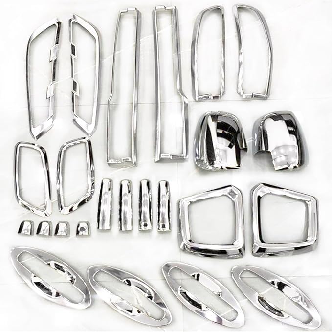 TRENDWALA Exterior Chrome Accessories Combo Kit Compatible with Grand Vitara (2022-Present) Set of 24Pcs - Image 3