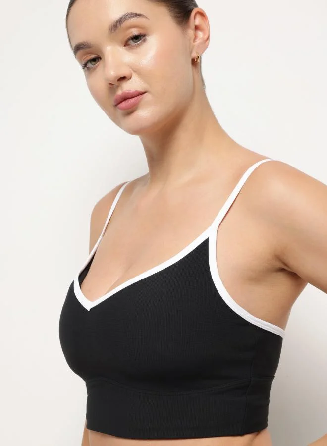 ZAECY  Sweetheart Sports Bra – Night Empyrean Black for Women | Best Price UAE