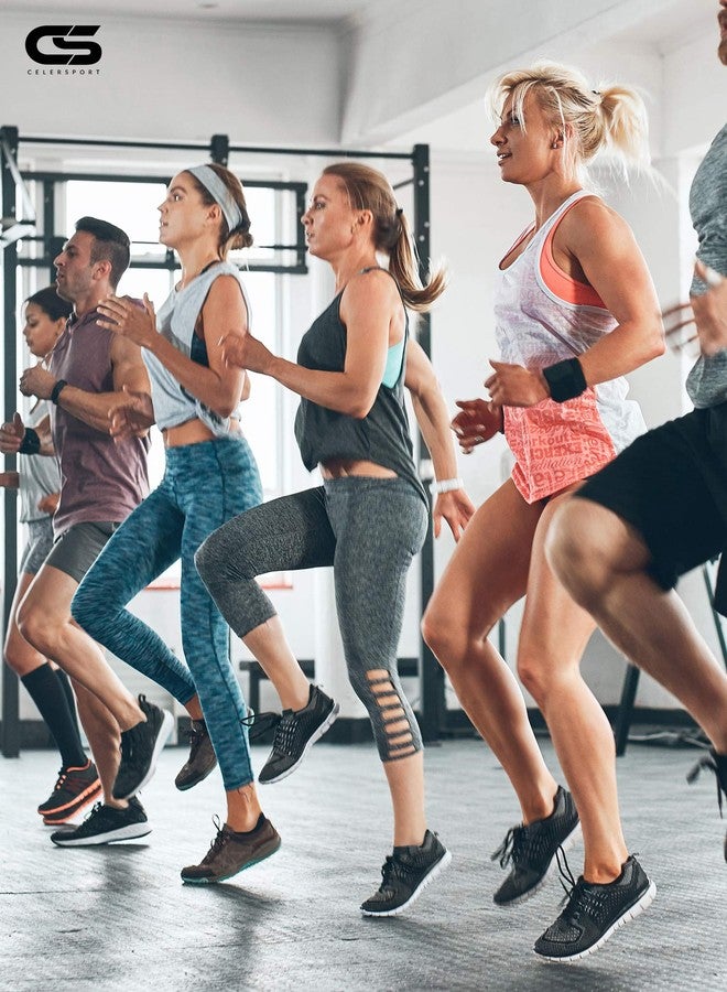 CS CELERSPORT 6 Pack Women's Ankle Running Socks Cushioned Low Cut Tab Athletic Socks, White+Black+Grey, Small - Image 5