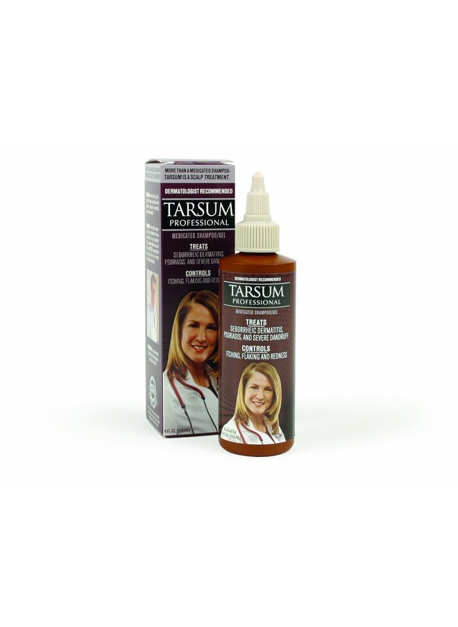 Tarsum - Extra Strength Psoriasis Shampoo Coal Tar Shampoo And Conditioner For Scalp Psoriasis Seborrheic Dermatitis Severe Dandruff & Eczema Exfoliating Relief For Flaky & Itchy Scalp (4 Oz) - Image 1