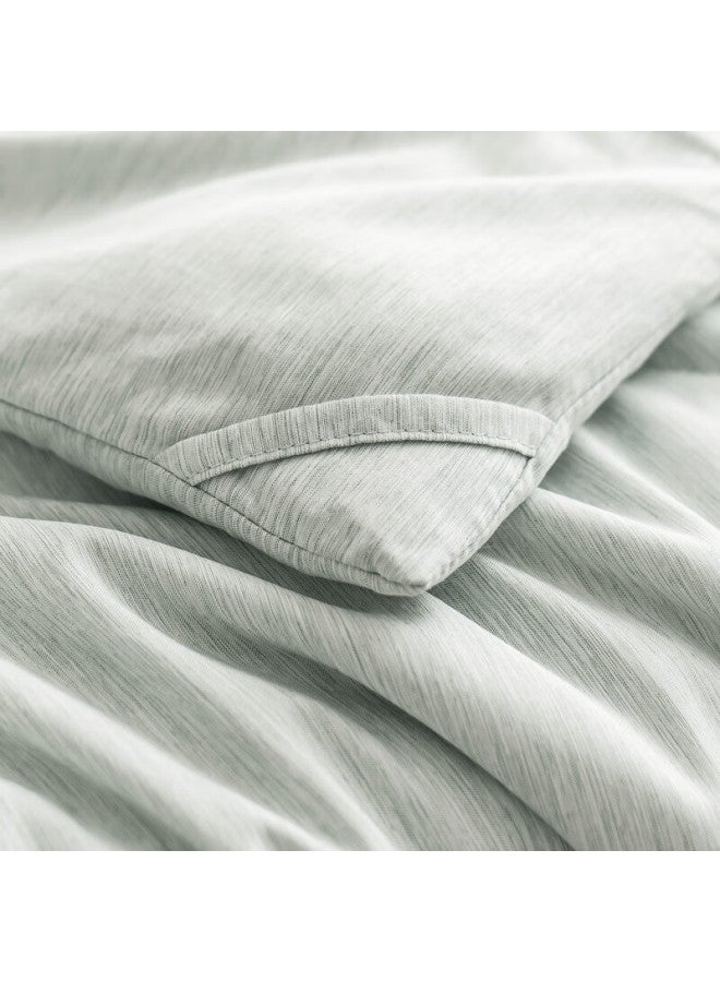 Satin Fiber Comforter, Class A Machine Washable Woven Ultra-soft Warm Quilt, 150cm X 200cm, Mint Green - Image 1