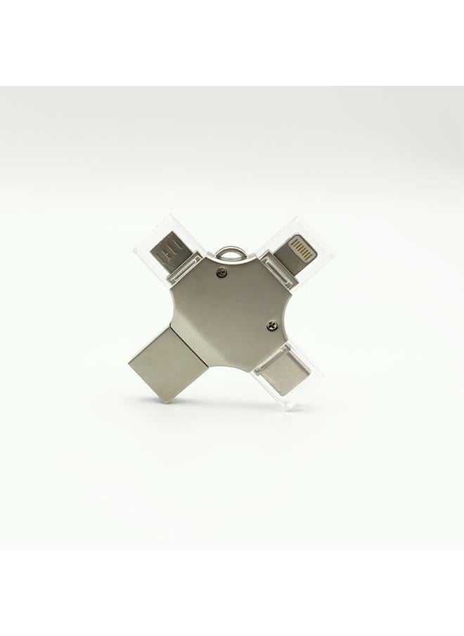 Sakulight - محرك أقراص فلاش USB سعة 128 جيجابايت 4 في 1 متوافق مع هاتف Apple - Image 1