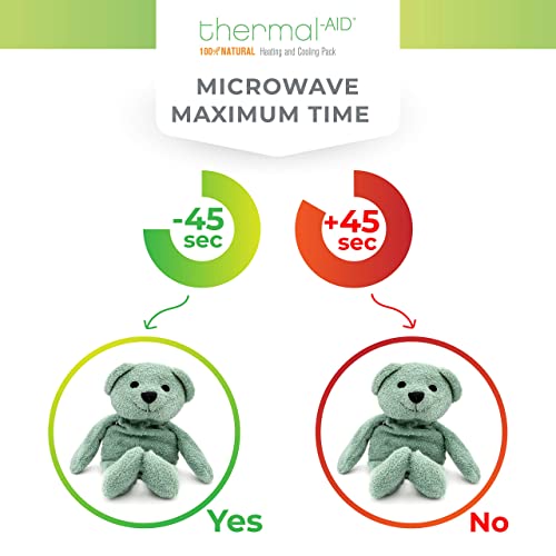 Thermal-Aid Zoo Animals - Hunter The Green Bear - Heatable Therapeutic Stuffed Animals for Kids - Hot & Cold Therapy - Ice Pack & Heating Pack - Image 4