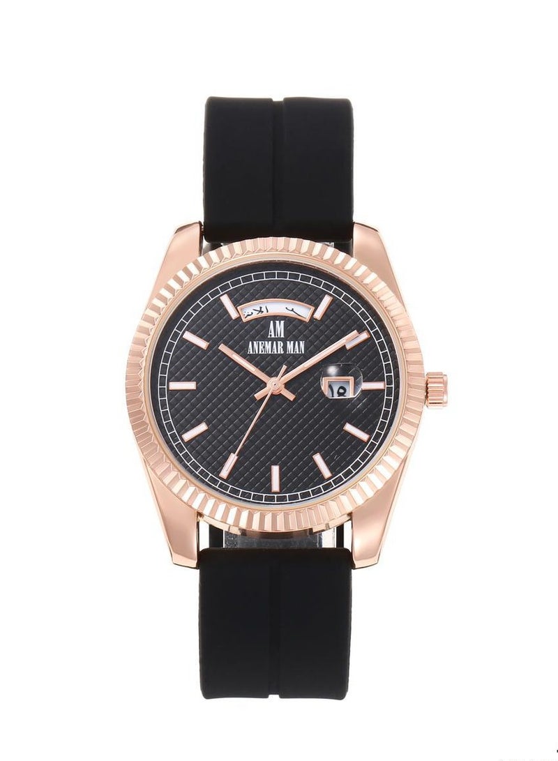 انيمار مان ساعة يد رجالية ربل ضد الماء عصرية و حديثة وبجودة عالية من Anemar Man