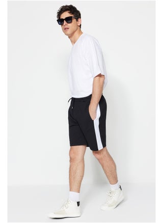 Black Men Regular Cut Medium Length Elastic Waist Lace Up Color Paneled Shorts - pzsku/ZE2FF7B3D011412AEBBAFZ/45/_/1730939784/cbe2fc61-ec8a-4581-86af-7c0fef702b24