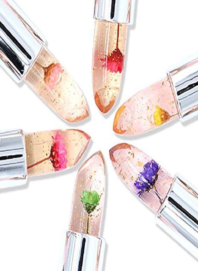 ROODILES 5-in-1 Red Lipstick & Transparent Real Flower Color-Changing Lip Balm Combo | Long-Lasting Hydration, Natural Tint & Dual Beauty Set of 2 - Image 5