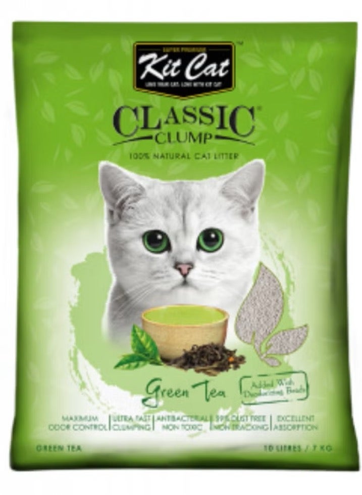 Kit Cat Classic Sand for Cats with Green Tea Scent 10L