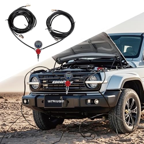 Orcair 4 Way Tire Inflation Deflation System with 4 Closed Flow Air Chuck Digital Tire Pressure Gauge for Car Trucks Off Road Vehicles-Compatible with HPA Tanks and Compressors - Image 5