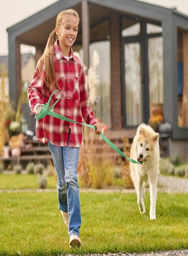 فايبر طوق كلاب فايبر K9 بيوثين المقاوم للماء للتدريب على التتبع، مناسب لكلاب شوتزهوند الرياضية والبحثية - حبل طويل مقاوم للروائح مع مشبك نحاسي صلب، مناسب للجراء متوسطة وكبيرة الحجم، 5/8 بوصة × 20 قدمًا، لون أخضر بحري - Image 5