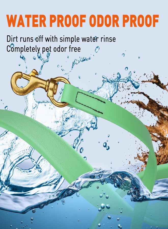 فايبر طوق كلاب فايبر K9 بيوثين المقاوم للماء للتدريب على التتبع، مناسب لكلاب شوتزهوند الرياضية والبحثية - حبل طويل مقاوم للروائح مع مشبك نحاسي صلب، مناسب للجراء متوسطة وكبيرة الحجم، 5/8 بوصة × 20 قدمًا، لون أخضر بحري - Image 4