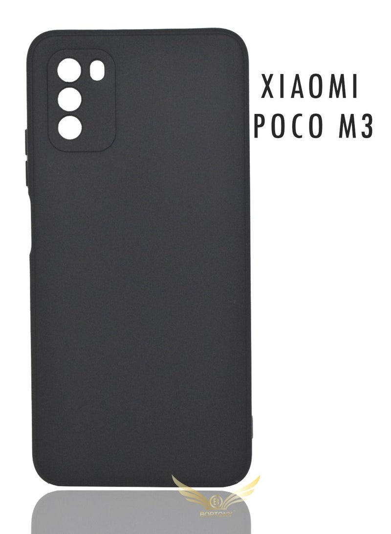 BORTONY Poco M3 Case,Liquid Silicone Protective Case Cover With Camera Protection For Xiaomi Poco M3 - Image 1