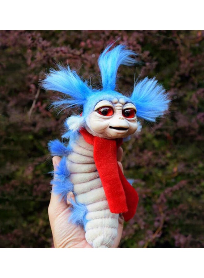 Maze Caterpillar Big Mouth Monster Lucky Dragon Plush Doll Toy Home Ornaments-Color:Caterpillar-Height:All Yards - Image 1