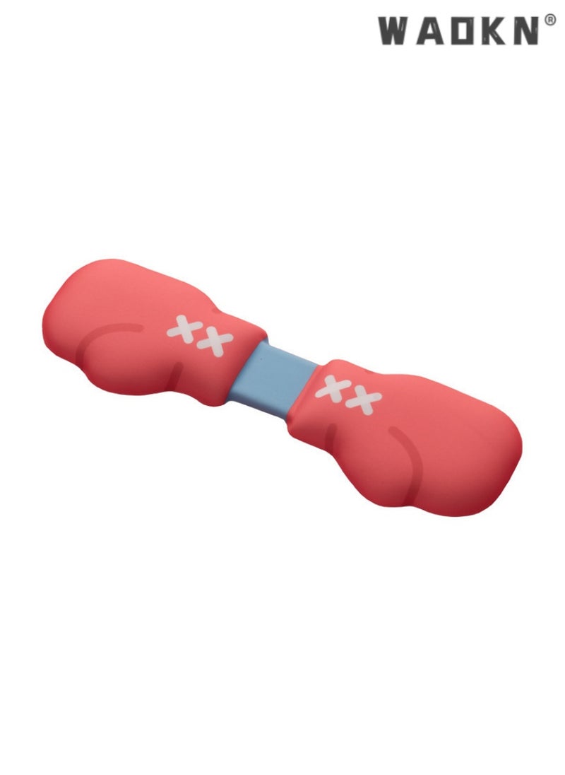 WAOKN Boxing Glove Pattern Wrist Rest, Ergonomic Support for Office and Laptop Keyboards, Comfortable Wrist Pad for Typing, Red and Blue Design for Enhanced Comfort and Style, Ideal for Reducing Strain  - Image 1