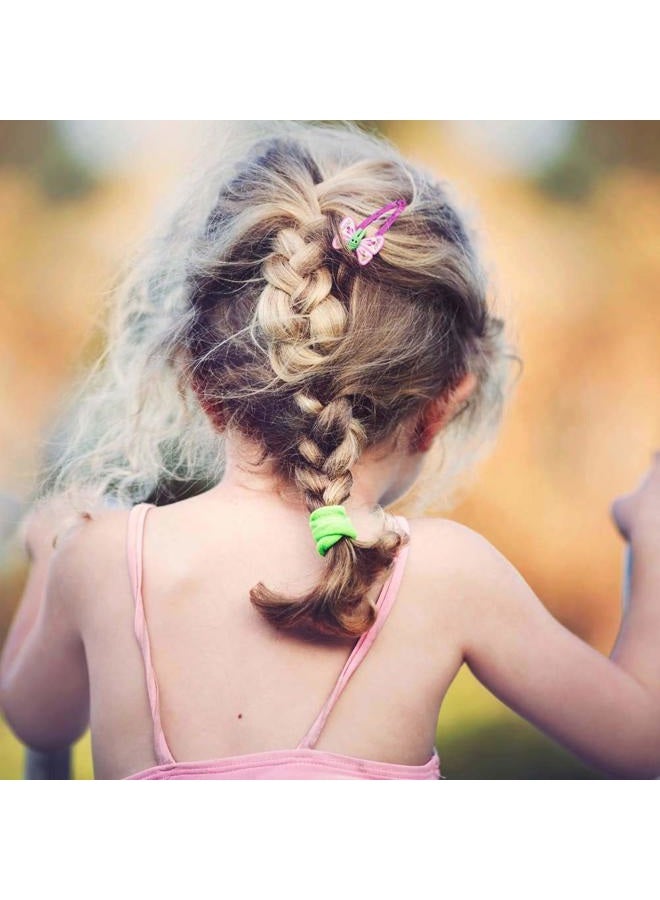 Dream Loom Hair Ties for Kids, 100pcs Small Rubber Hair Bands Elastic Ponytail Holders, Tiny Soft Hair Ties for Baby Toddlers Girls Hair Accessories Multicolor - Image 4