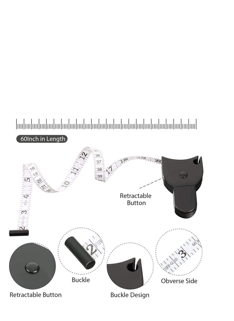 Y&D Body Measuring Tape 60 Inch Measure, Tailor Retract Ergonomic Design Tapes and Soft Measure for Measurement 4 Pcs  - Image 4