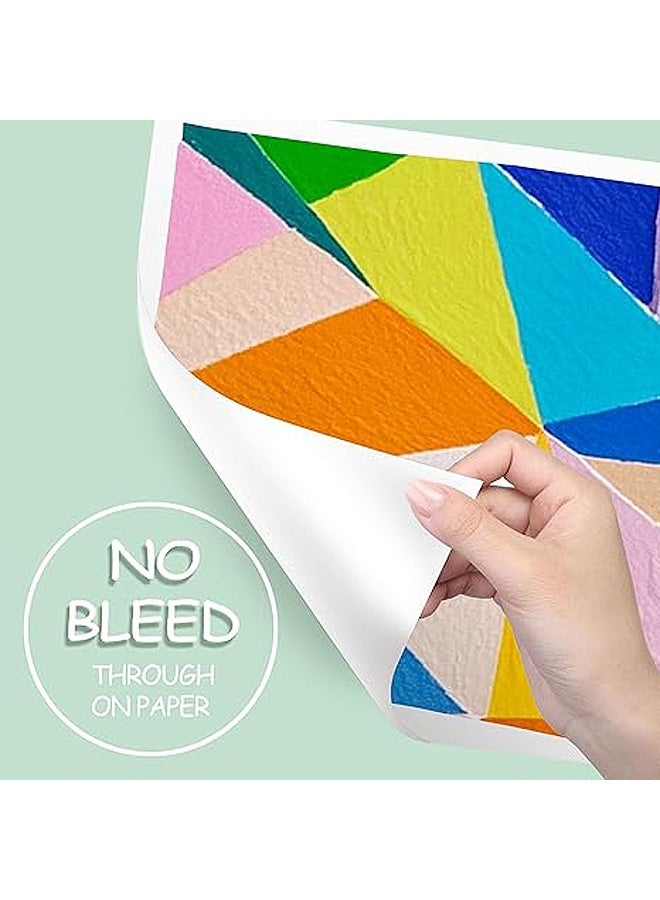 MXN 48 Colors Dual Tip Acrylic Paint Markers Pens Double ended Two color Acrylic Pens, Paint Pens for Stone Canvas Ceramic Surfaces Rock Painting DIY Crafts Supplies - Image 3