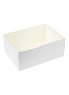 Restaurantware Restaurantware-Bio Tek 8.4 x 6 x 3.5 Inch Burger Trays, 100 Disposable Paper Food Trays - Recyclable, Sturdy, White Paper Movie Snack Trays, For Meals, Snacks, And Baked Goods  - Image 1