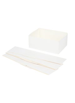 Restaurantware Restaurantware-Bio Tek 8.4 x 6 x 3.5 Inch Burger Trays, 100 Disposable Paper Food Trays - Recyclable, Sturdy, White Paper Movie Snack Trays, For Meals, Snacks, And Baked Goods  - Image 2