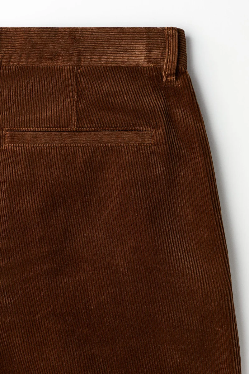 H&M  Relaxed Fit Corduroy trousers for Men | Best Price UAE