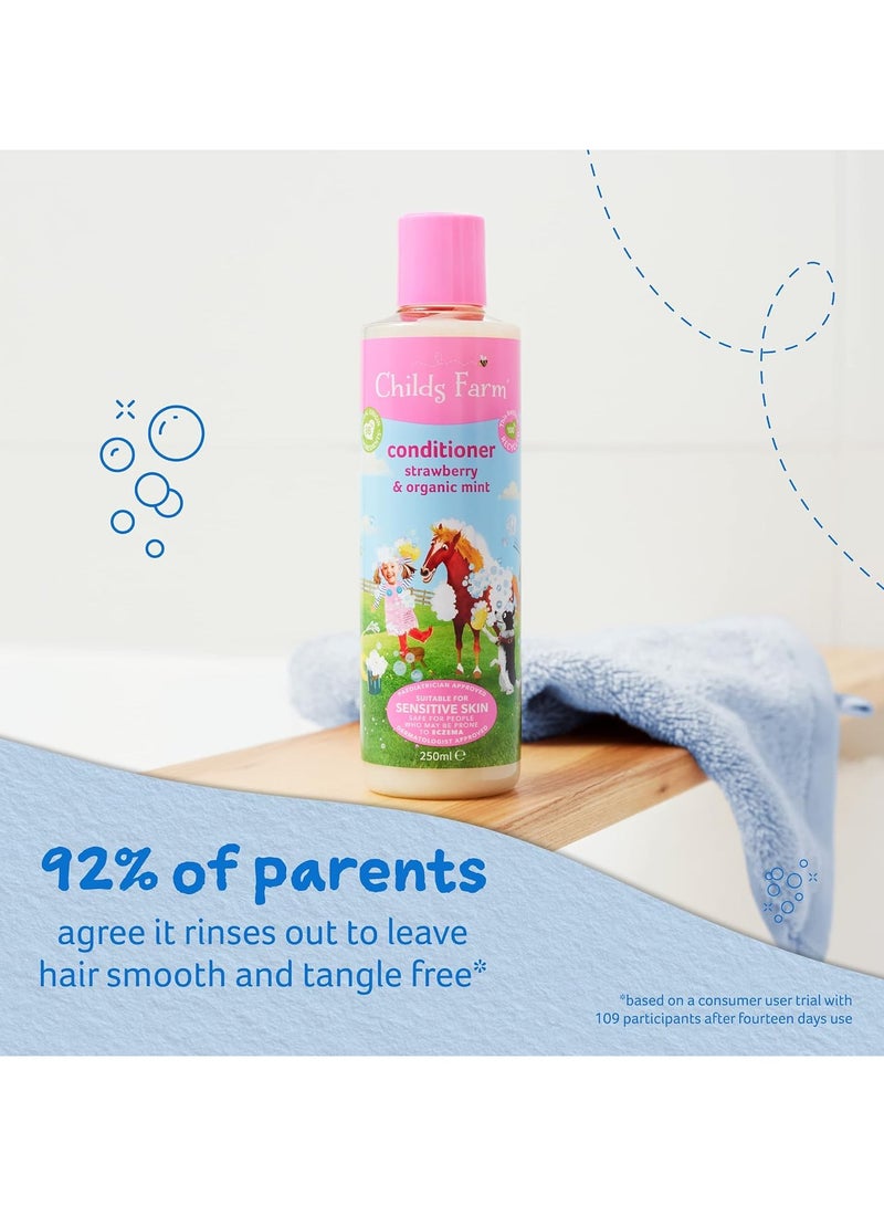 Childs Farm Strawberry & Organic Mint Conditioner 250 ML - Image 3