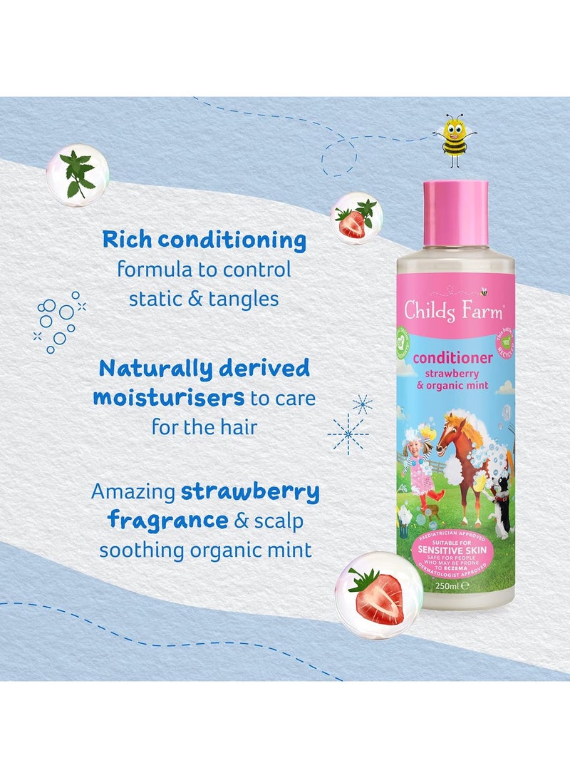 Childs Farm Strawberry & Organic Mint Conditioner 250 ML - Image 4
