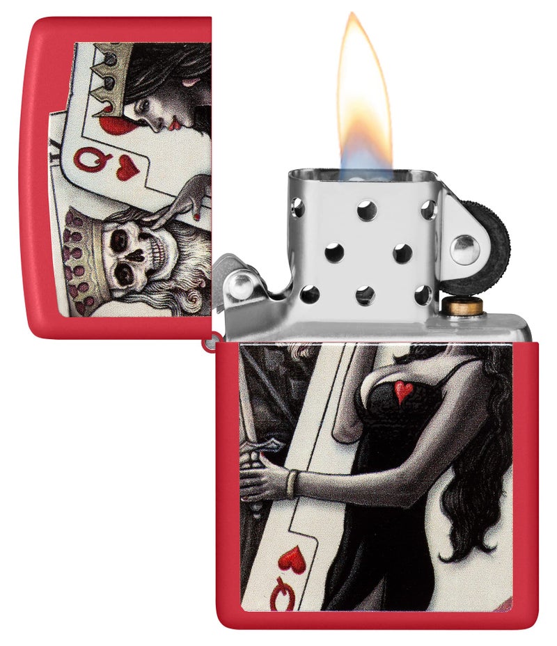 Zippo زيبو سكول كينج كوين بيوتي ريد مات - Image 3