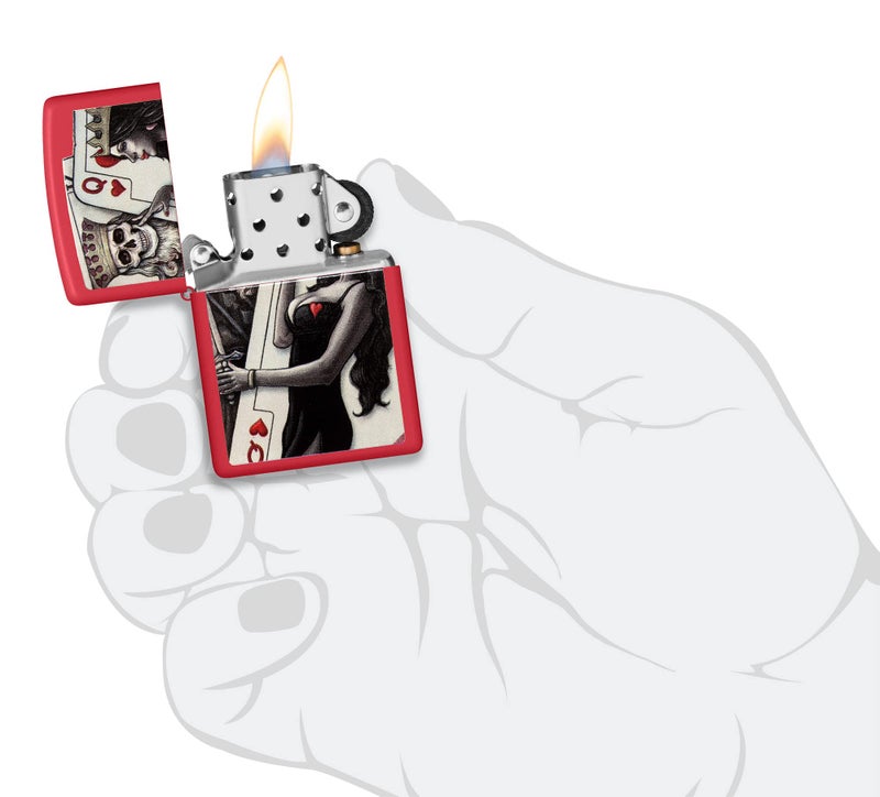 Zippo زيبو سكول كينج كوين بيوتي ريد مات - Image 5
