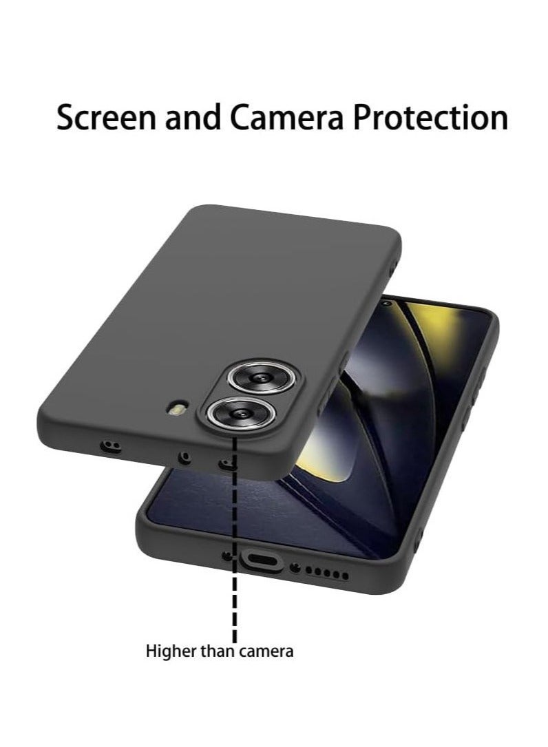 TIGER Xiaomi Poco X7 Pro 5G Case | Soft Silicone Protective Cover | Anti-Scratch & Shockproof | Inner Microfiber Lining for Extra Cushioning | Full Camera & Screen Protection | Ultra-Slim & Lightweight | Non-Slip Grip | Wireless Charging Compatible for Xiaomi Poco X7 Pro 5G  Black - Image 5