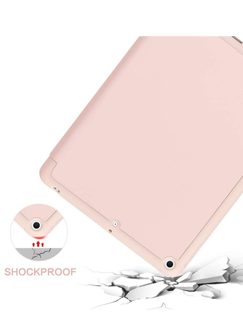 iPad 6th Generation Case, iPad 5th Generation Case with Pencil Holder,Folding Stand Smart Auto Wake/Sleep Protective Tablet Case Cover for Apple iPad 9.7 Inch 2018/2017, Pink - Image 3