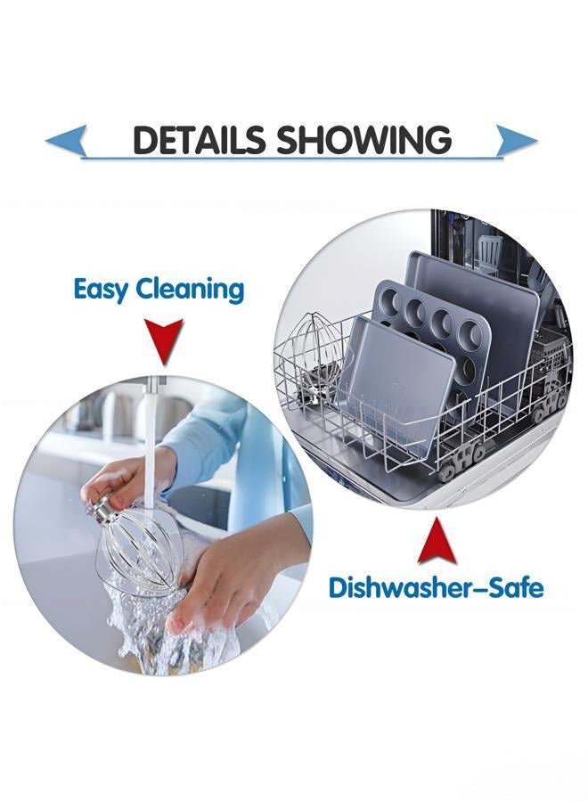 DOUGEI Stainless Steel 6-Wire Whip Attachment for KitchenAid 4.5 and 5 Quart Tilt-Head Stand Mixer, K45WW Whisk Attachment, Balloon Whisk, Heavy Duty, Dishwasher Safe - Image 5