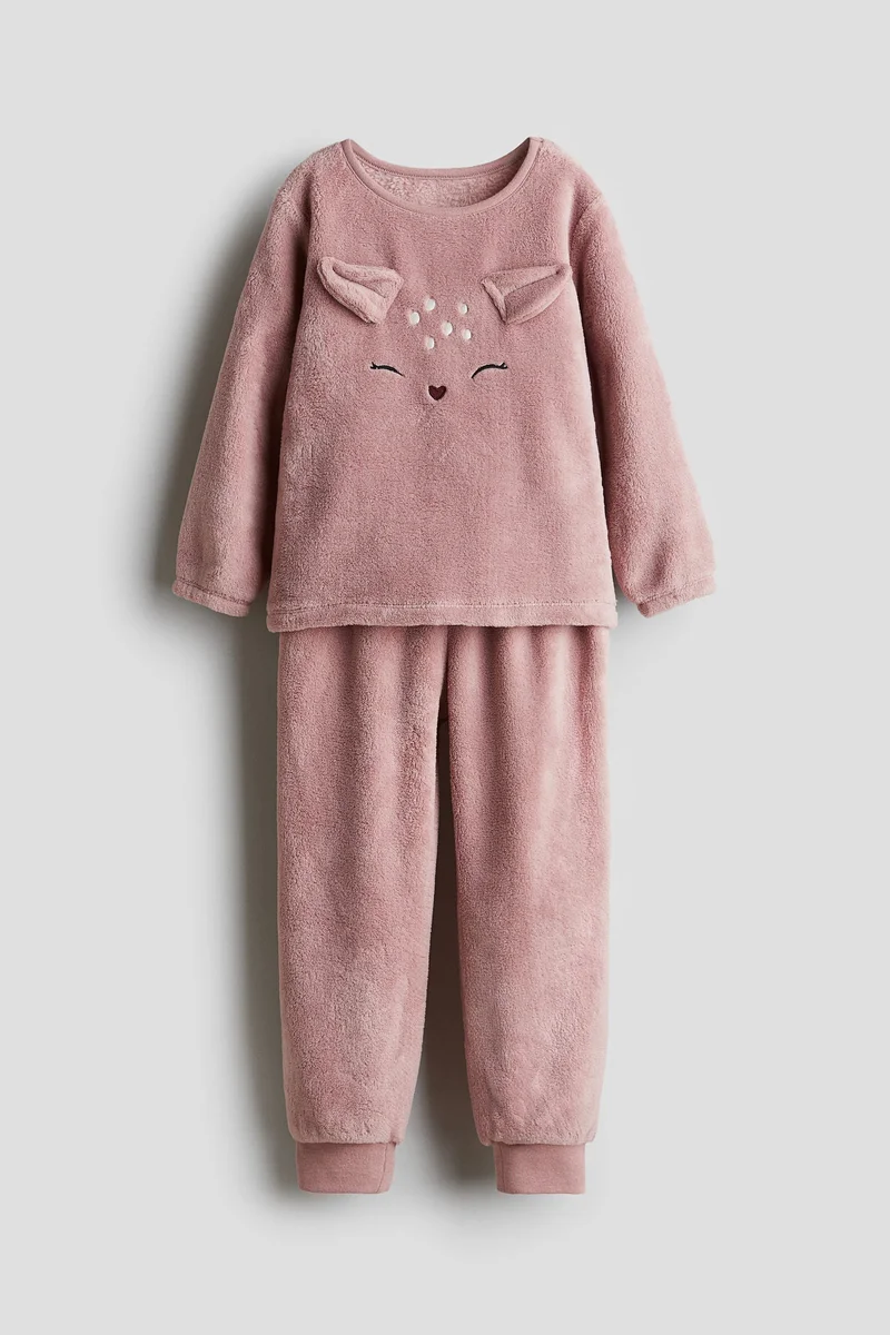 H&M Appliquéd pile pyjamas