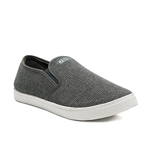 ASIAN Men's M2027 Casual Sneakers,Loafer Shoes with Extra Cushion Lightweight Casual Slip-On Shoes for Men's & Boy's Grey,UK 7 - Image 1