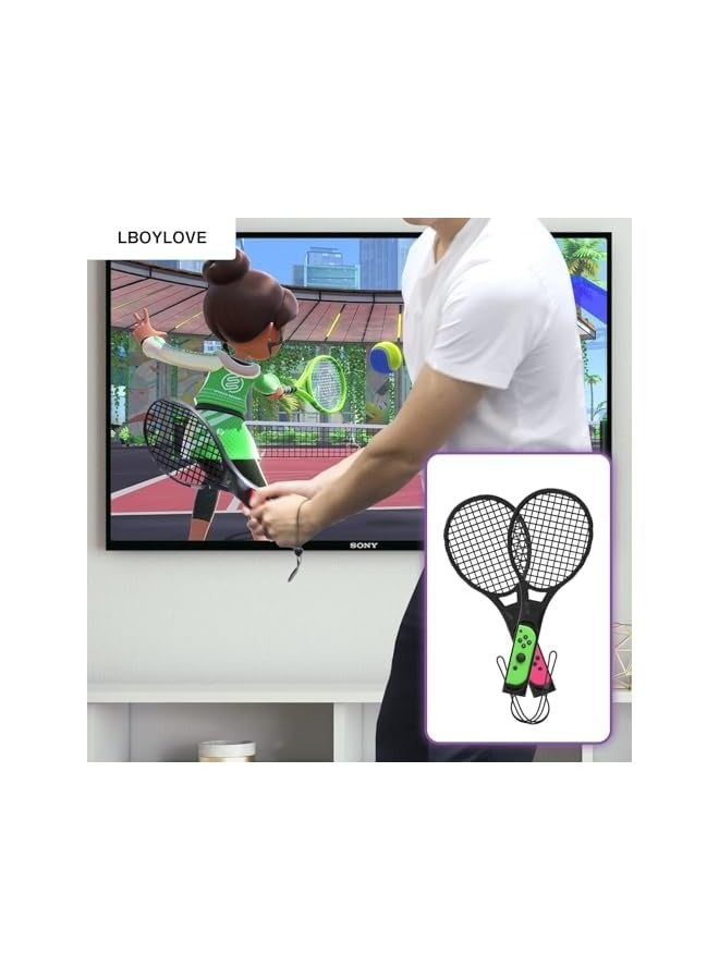 بروماس حزمة ملحقات سويتش، مجموعة ألعاب وي الرياضية 12 في 1 لألعاب نينتندو سويتش الرياضية، نوادي الجولف القابلة للسحب، مضارب التنس، مقابض السيف، عصابات رقص المعصم، حزام الساق، قبضة الملاكمة - Image 4