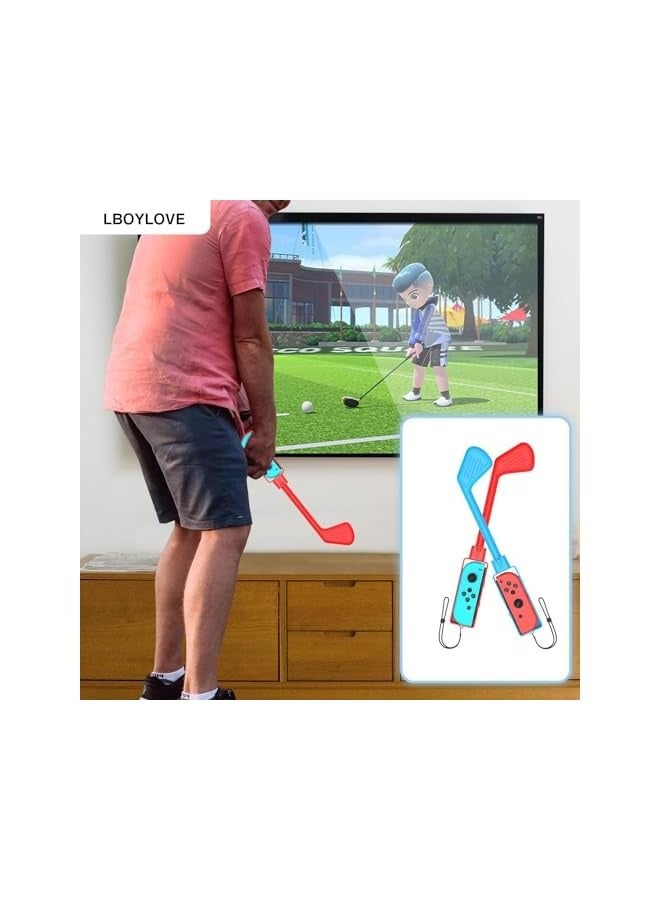 بروماس حزمة ملحقات سويتش، مجموعة ألعاب وي الرياضية 12 في 1 لألعاب نينتندو سويتش الرياضية، نوادي الجولف القابلة للسحب، مضارب التنس، مقابض السيف، عصابات رقص المعصم، حزام الساق، قبضة الملاكمة - Image 5